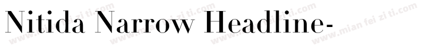 Nitida Narrow Headline字体转换